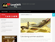 Tablet Screenshot of lovecatsworld.com